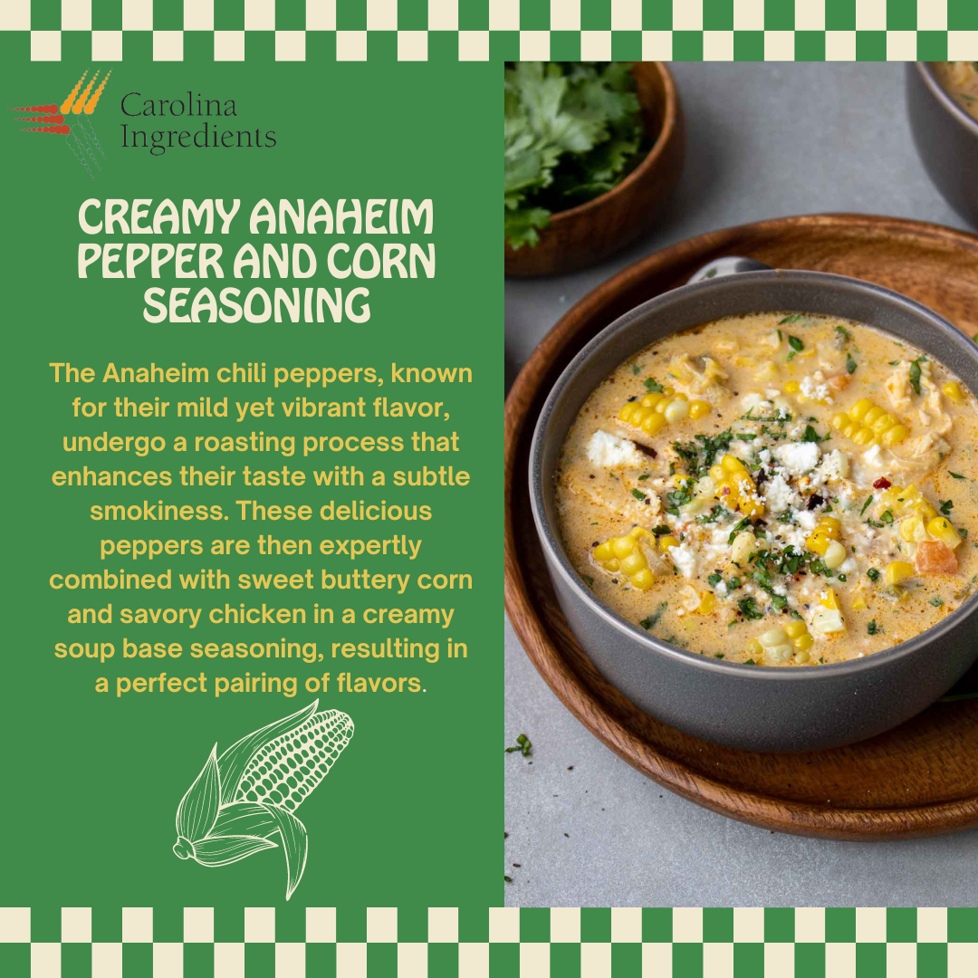 creamy Anaheim pepper and corn seasoning