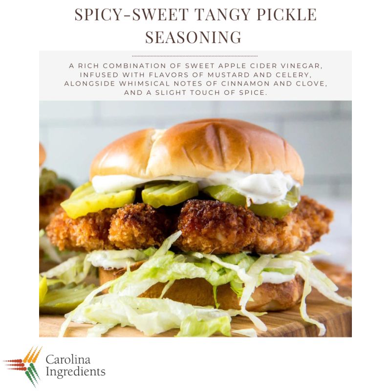 spicy sweet tangy pickle seasoning description